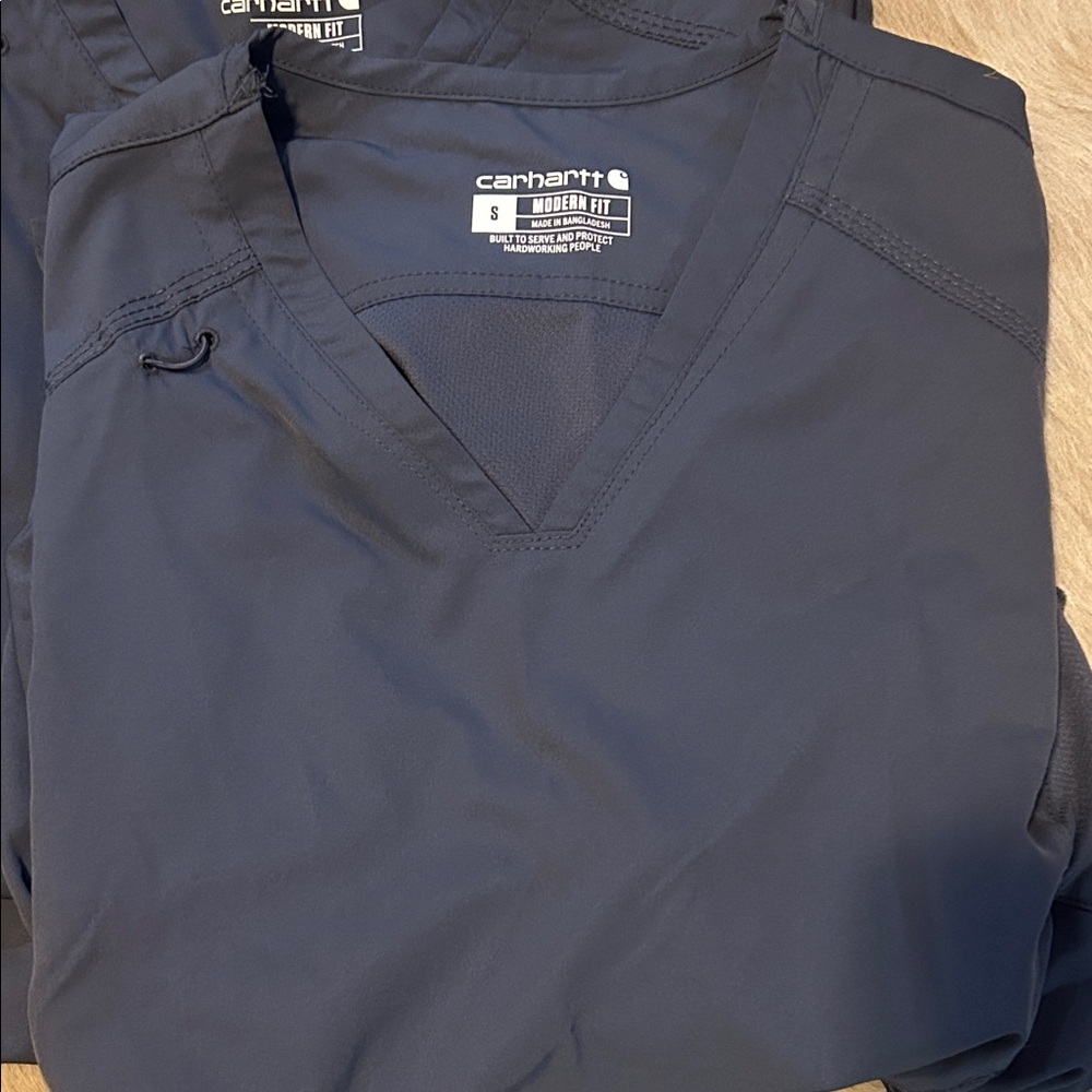 Carhartt Gray V Neck Scrub Set Modern Fit Force